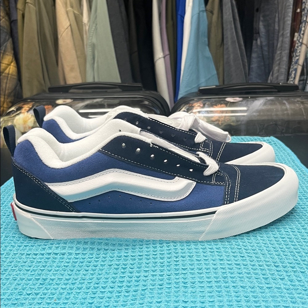 Vans Knu Skool Navy and Blue Sneakers